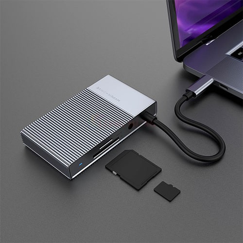 Cổng chuyển đổi HyperDrive 6-in-1 Gen2 USB-C Hub HD-G206 - Hàng chính hãng