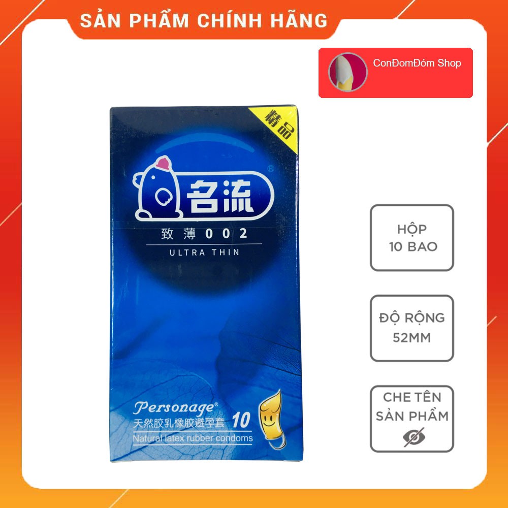 Bao cao su siêu mỏng 0.02mm nội địa Trung