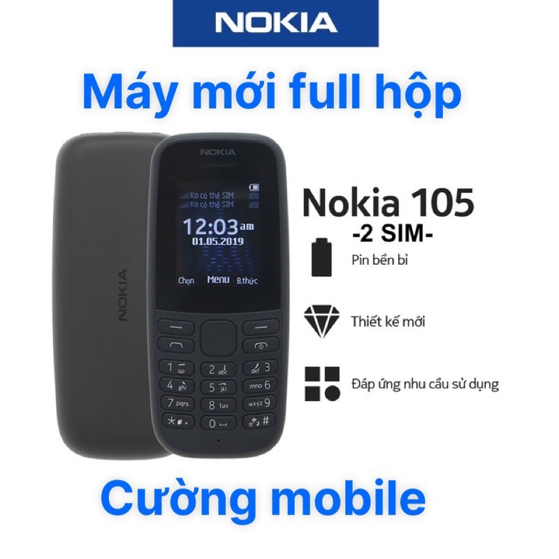 Điện thoại Nokia 105 Dual SIM ( 2022 ) máy mới nguyên hộp