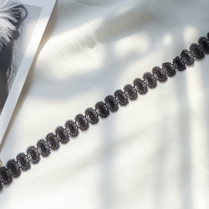 Vòng Cổ Choker Ren Màu Đen Phong Cách Gothic Quyến Rũ