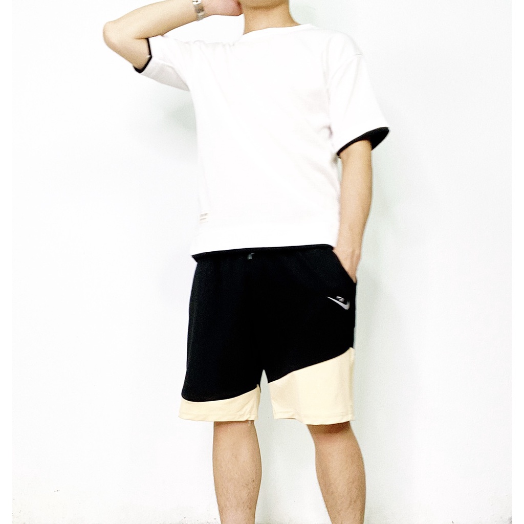 Quần đùi nam thể thao, quần short nam cao cấp chất vải cá sấu co dãn 4 chiều