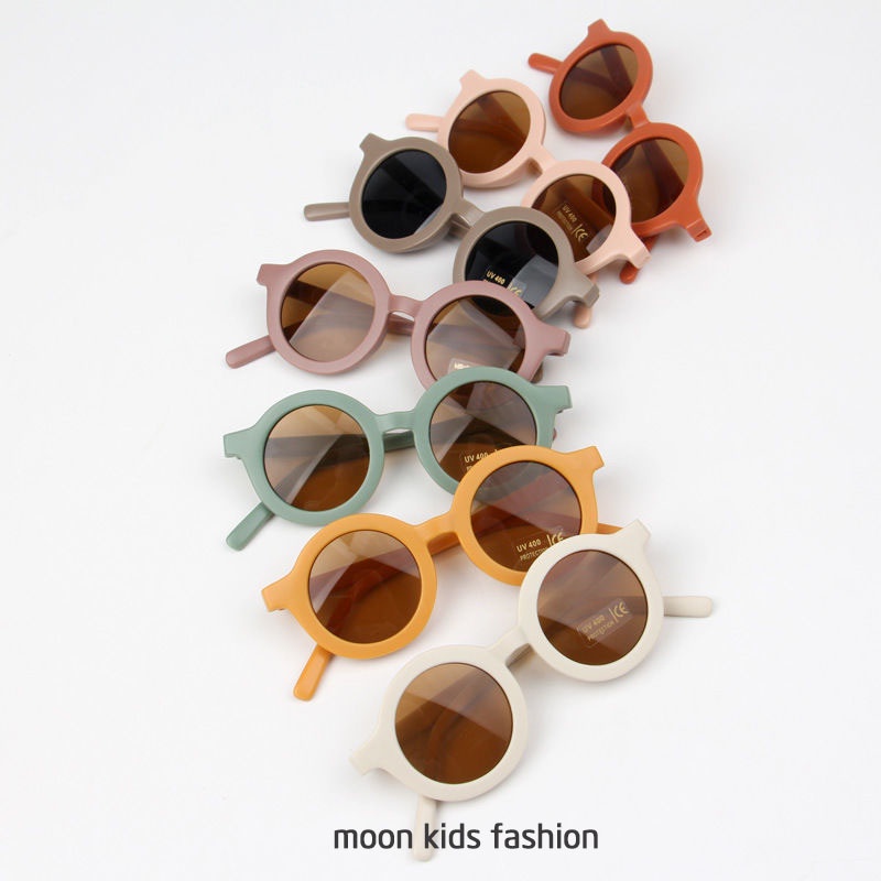 Kính mát chống UV phong cách Hàn Quốc cho bé trai, bé gái 1 - 8 tuổi - Moon kids fashion