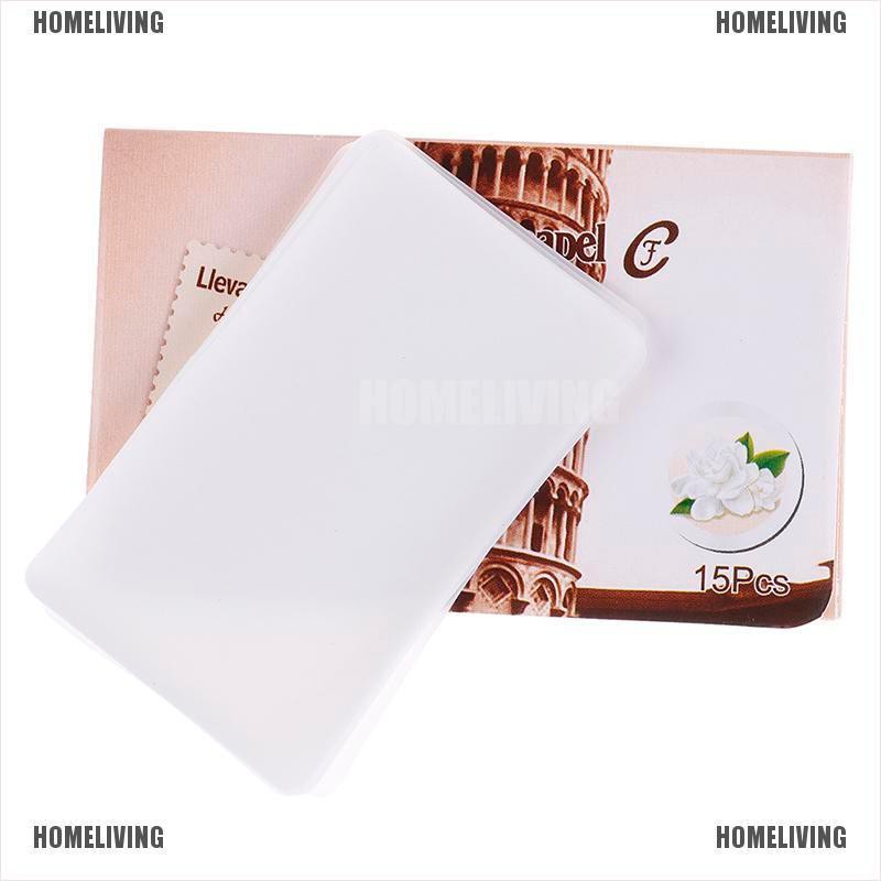 [Hàng mới về] Hộp 15 xà phòng giấy mini dùng một lần tiện dụng khi đi du lịch