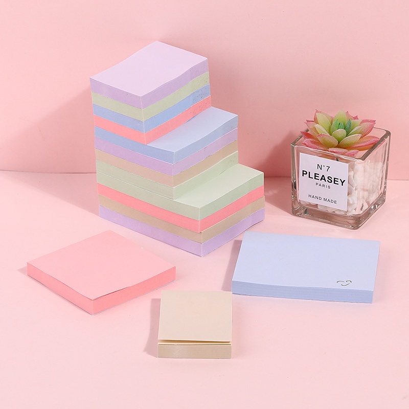 M&amp;g. Set 100 Giấy Ghi Chú Dính Chắc Màu Trơn Đa Kích Thước