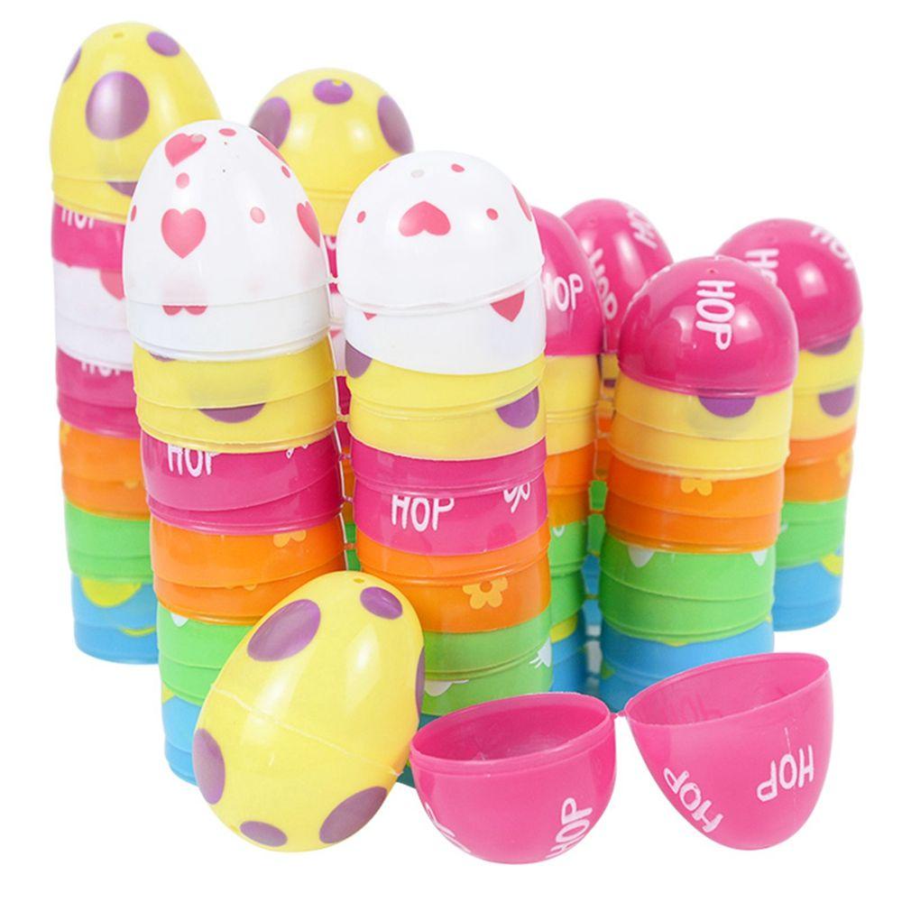 Set 12 Quả Trứng Phục Sinh Rỗng Nhiều Màu Sắc Làm Đồ Chơi Thủ Công Cho Bé