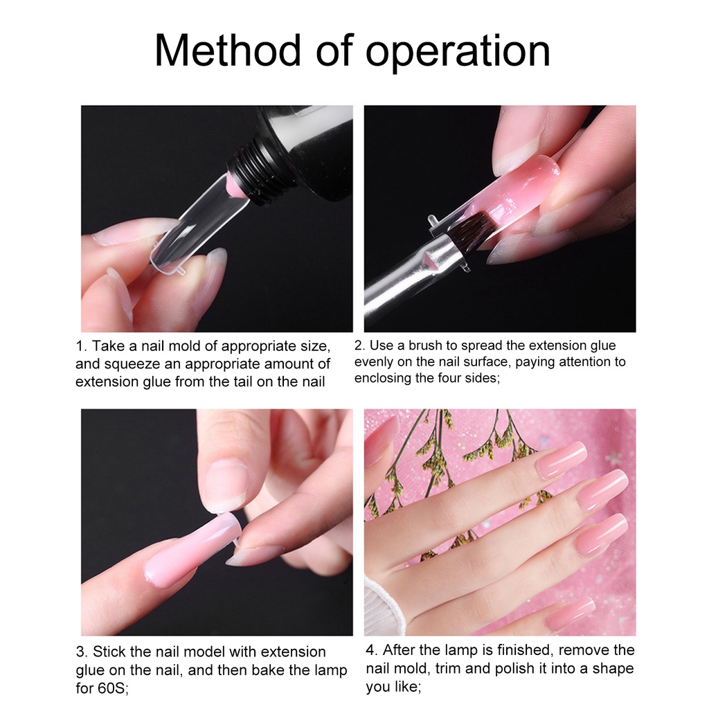 Keo Nối Dài Móng Tay Không Đau An Toàn Lâu Trôi 15ml