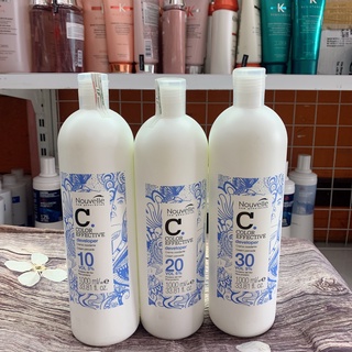 Oxy trợ nhuộm Nouvelle 1000ml lên chuẩn màu , không gây rát sót 3% 6% 9%