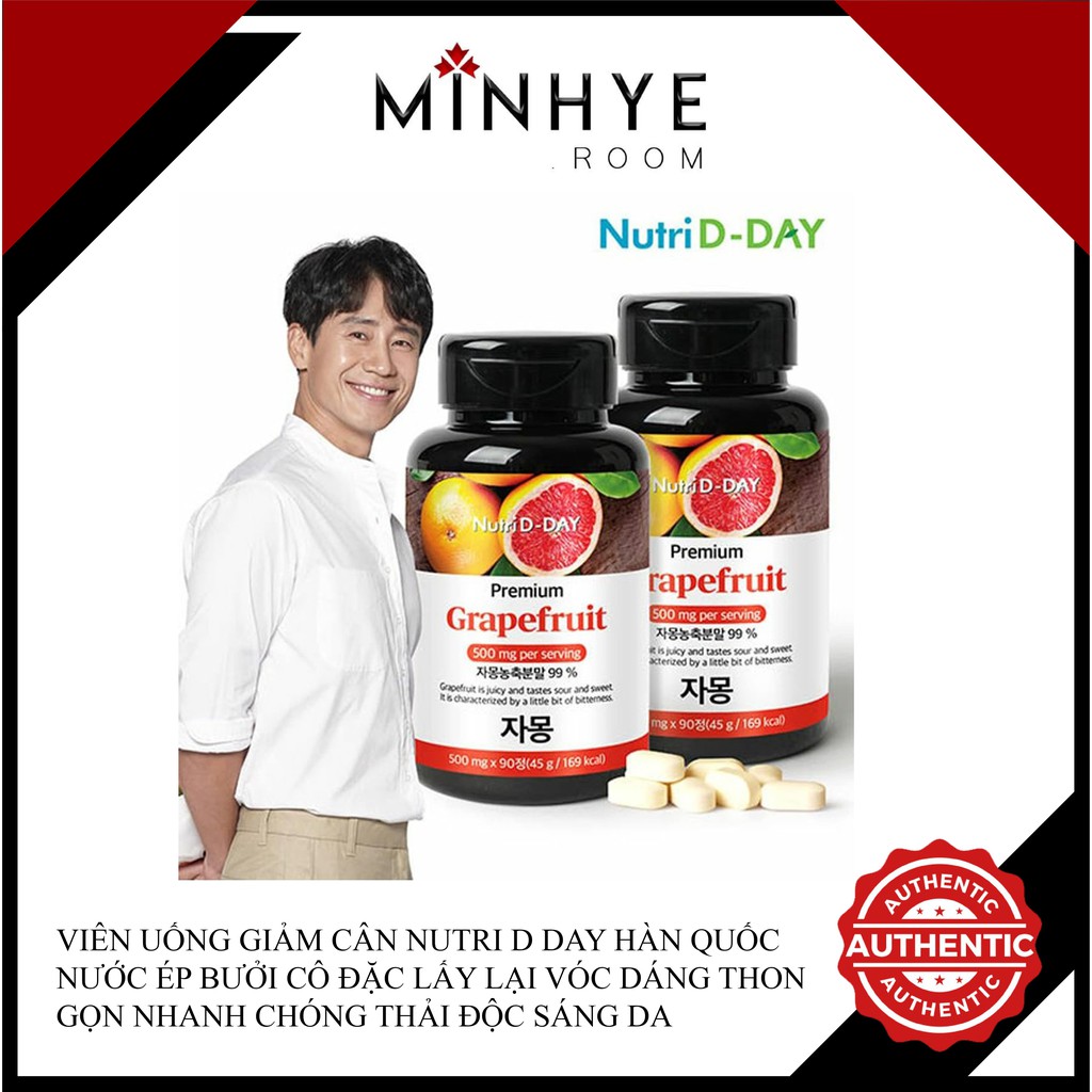 Viên Uống Giảm Cân Nutri D Day Hàn Quốc Nước Ép Bưởi Cô Đặc Lấy Lại Vóc Dáng Thon Gọn Nhanh Chóng