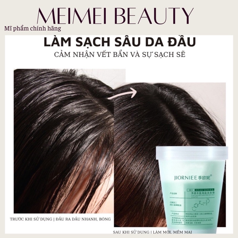 Tẩy da chết da đầu JIORNIEE kiểm soát dầu nhờn giảm bết tóc làm sạch chăm sóc tóc tại nhà Mei Mei Beauty