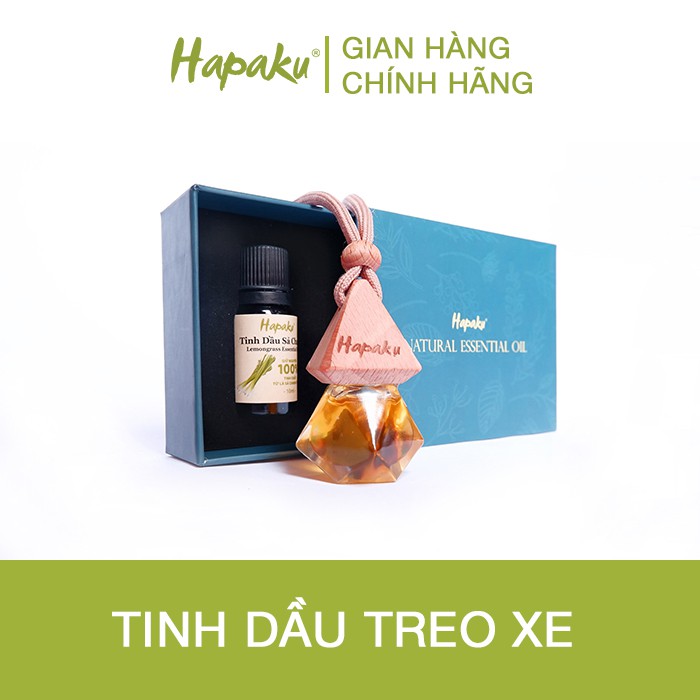 Set 2 Tinh Dầu Treo Xe Hương Tự Nhiên Thư Giãn Tinh Thần, Tỉnh Táo Lái Xe - Hapaku