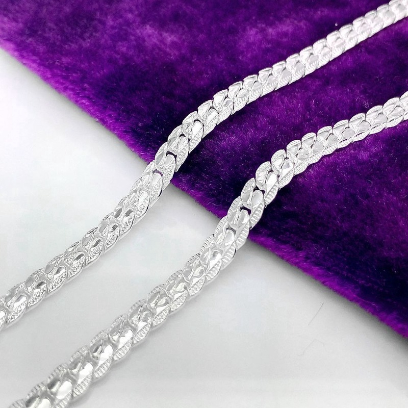 Vòng cổ bạc sterling 925 5mm phong cách Mỹ