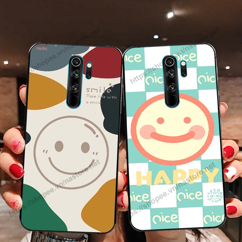 Ốp lưng Xiaomi Redmi 8 / Redmi Note 8 pro / Redmi 9 mặt cười, họa tiết caro đơn giản đẹp cute