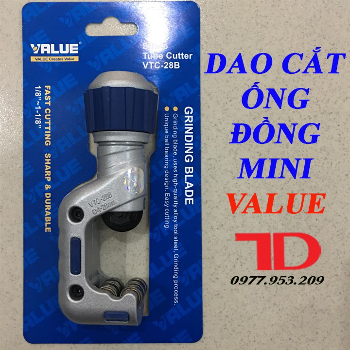 Dao cắt ống đồng VALUE VTC32 từ phi 4 đến phi 32