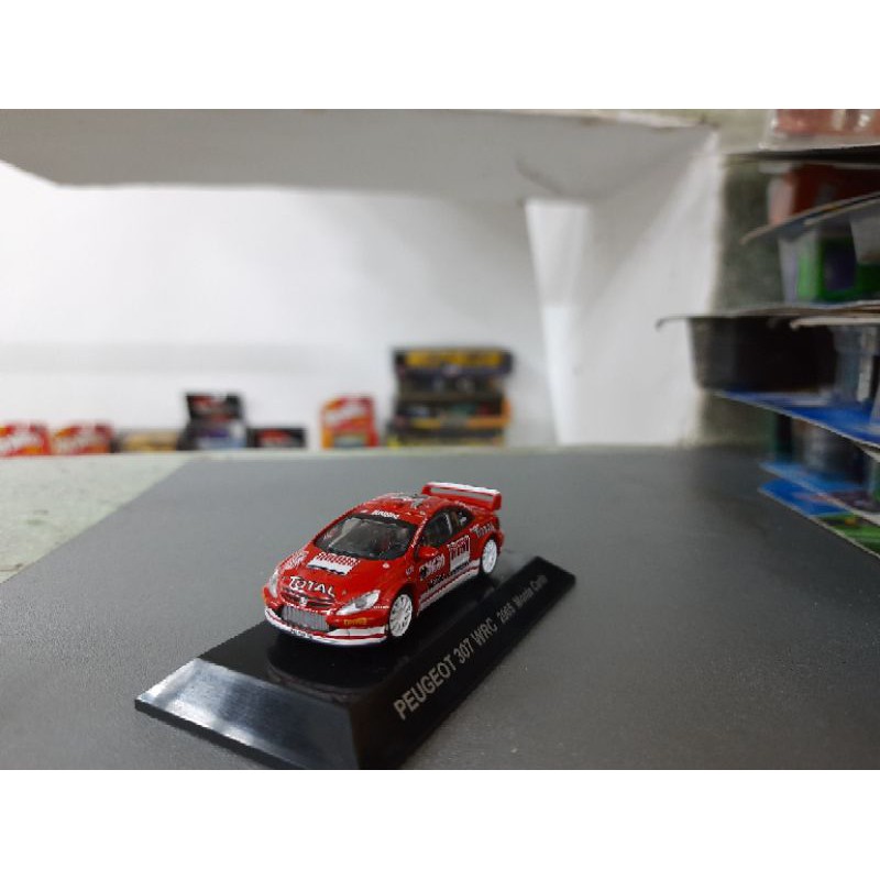 xe cm's tỉ lệ 1:64 - Peugeot 307 WRC , hàng nội địa Nhật Bản