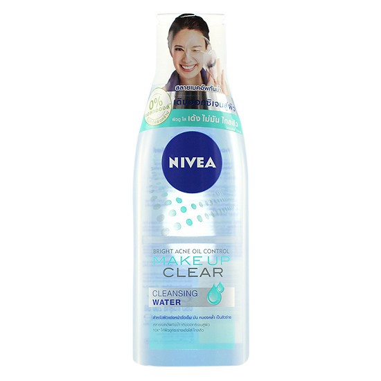 Nước Tẩy Trang Giúp Kiểm Soát Nhờn Và Mụn Nivea Make Up Clear Cleansing Water 125ml (Thái Lan)