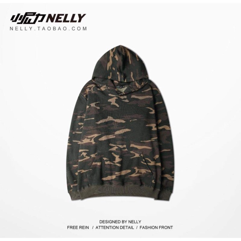 Hoodie/áo nỉ camo