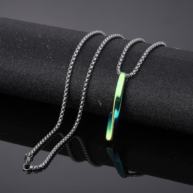 Vòng cổ chuỗi xâu rắn bằng thép không gỉ thời trang cho nam