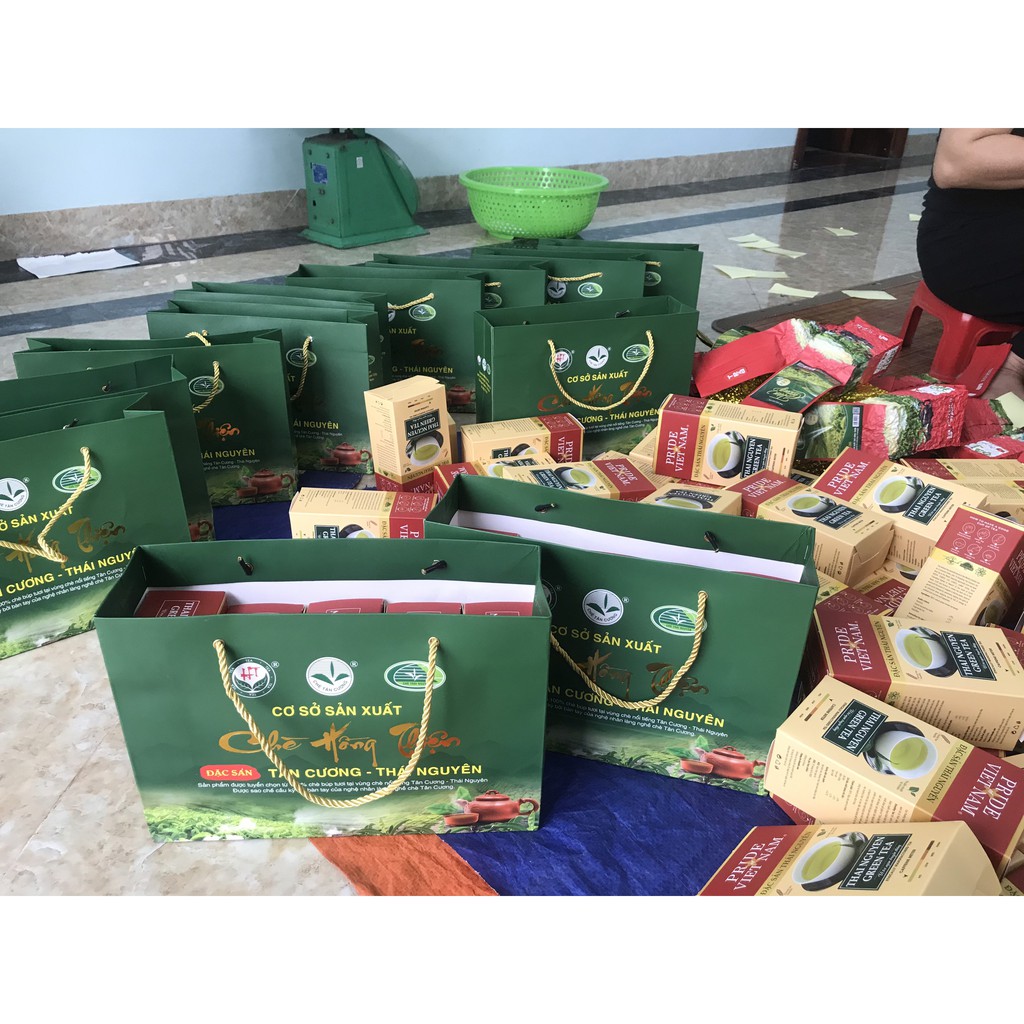 Chè Thái Nguyên - Trà Thái Nguyên - Tôm nõn Cao cấp 3  CÓ ĐÓNG HỘP BIẾU FREE