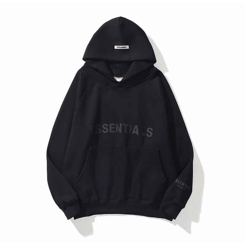 Áo Hoodie ESS.EN.TI.ALS Phản Quang Ulzzang Unisex Nam, Nữ GiGiHouse (có T.AG nón)
