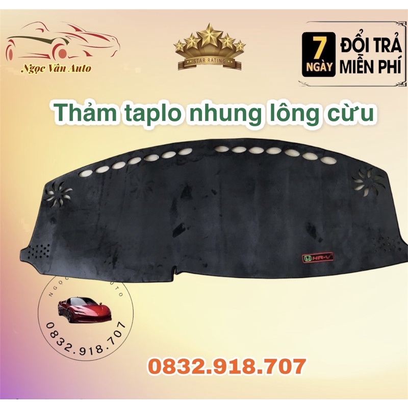 Thảm Taplo nhung HONDA HRV 2018 - 2021 TAPLO NHUNG CAO CẤP