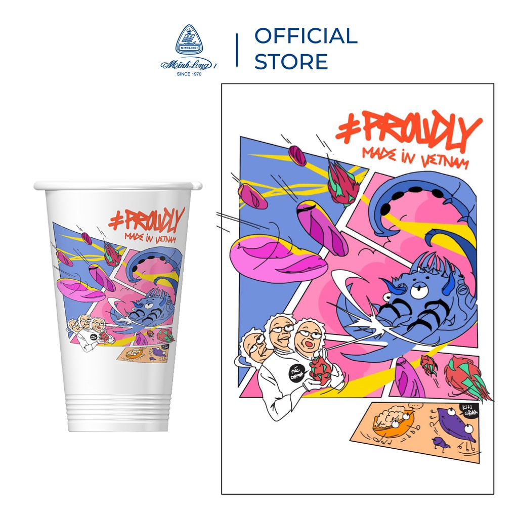 [GIÁ ƯU ĐÃI] Ly Sứ Dưỡng Sinh Minh Long 480ml - Pride #Proudlymadeinvietnam
