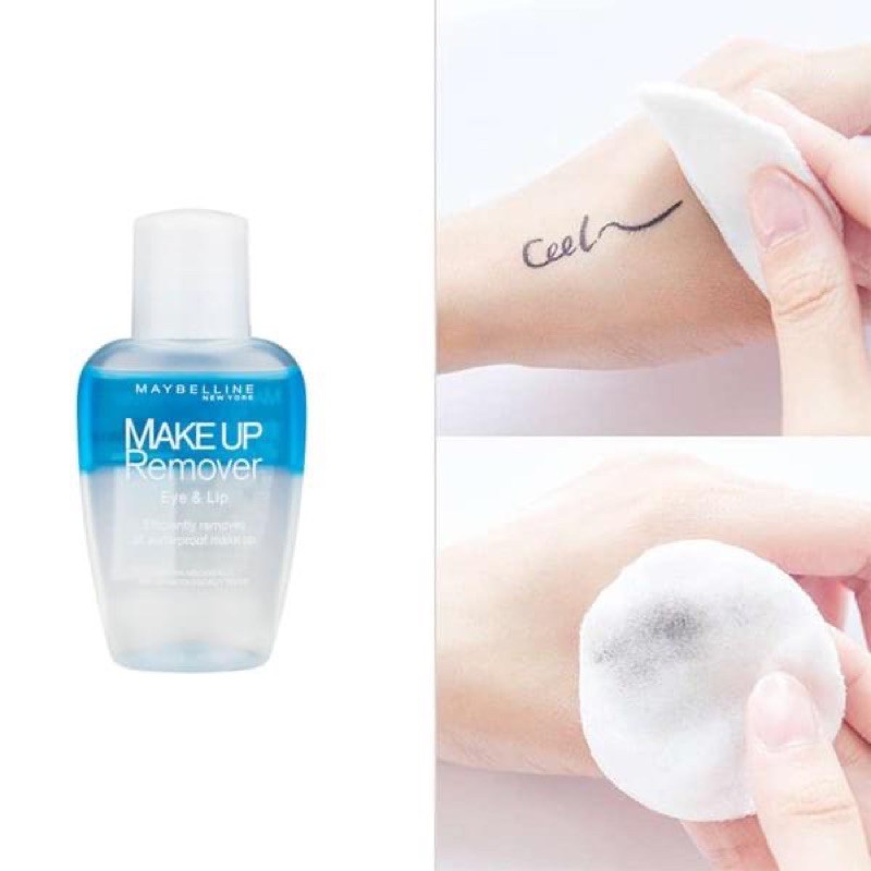 Nước Tẩy Trang Mắt và Môi Chuyên Dụng 2 lớp Maybelline New York Eye & Lip Makeup Remover 40ml