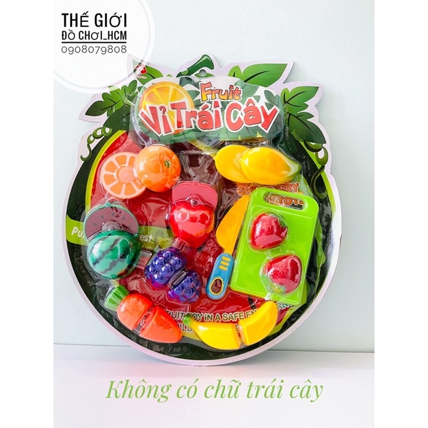 [HOT- VỪA CHƠI VỪA HỌC] Đồ chơi trái cây/hoa quả cắt thái dành cho bé yêu thích công việc nhà bếp