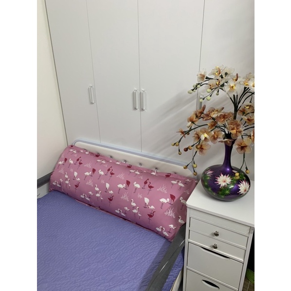 Gối nằm đôi 1,1m-1,8m gối dài tựa đầu giường vải cotton Hàn Quốc