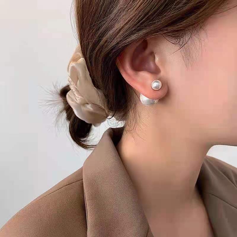 1 Đôi Bông Tai Ngọc Trai Giả Tinh Tế Cho Nữ