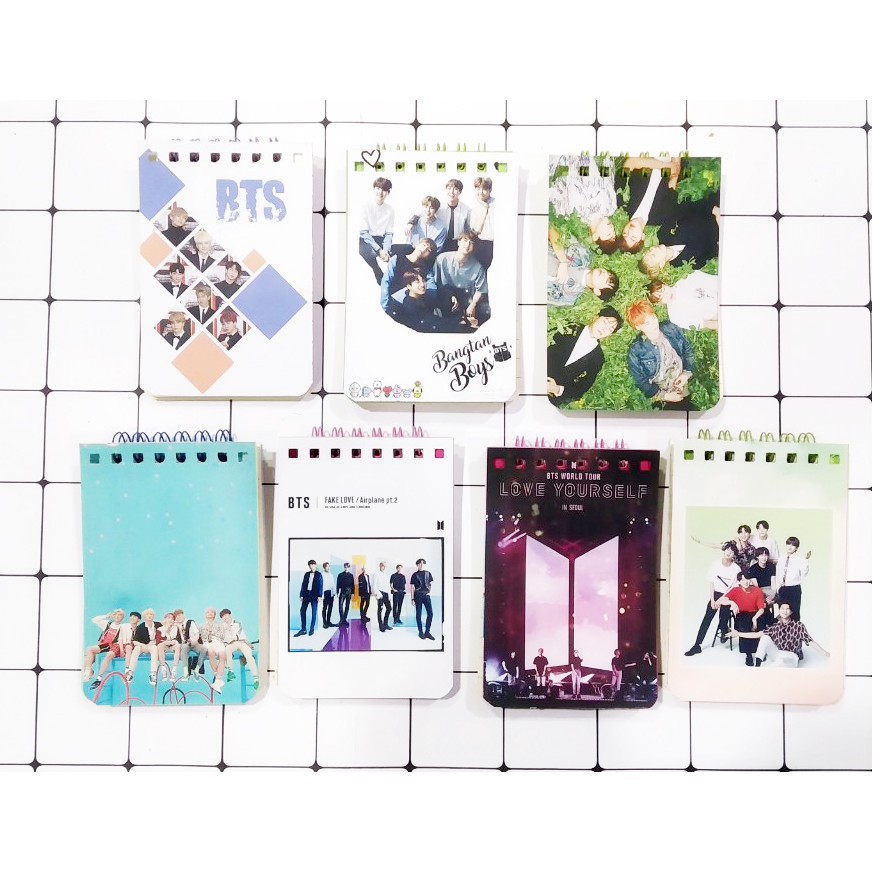 Sổ lò xo mini nhóm nhạc Blackpink LXD5 A7 100 trang sổ note army idol Kpop thần tượng