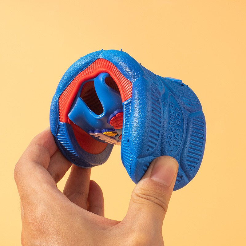 Dép lê bé trai siêu nhân nhện siêu cute mềm dẻo đế đúc không trơn trượt ML 802