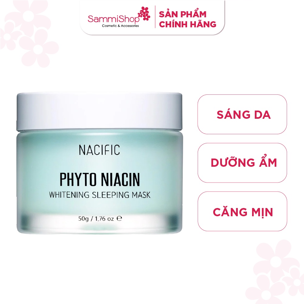 [Date 01/2024] Mặt nạ ngủ dưỡng trắng da Nacific Phyto Niacin Whitening Sleeping Mask 50g