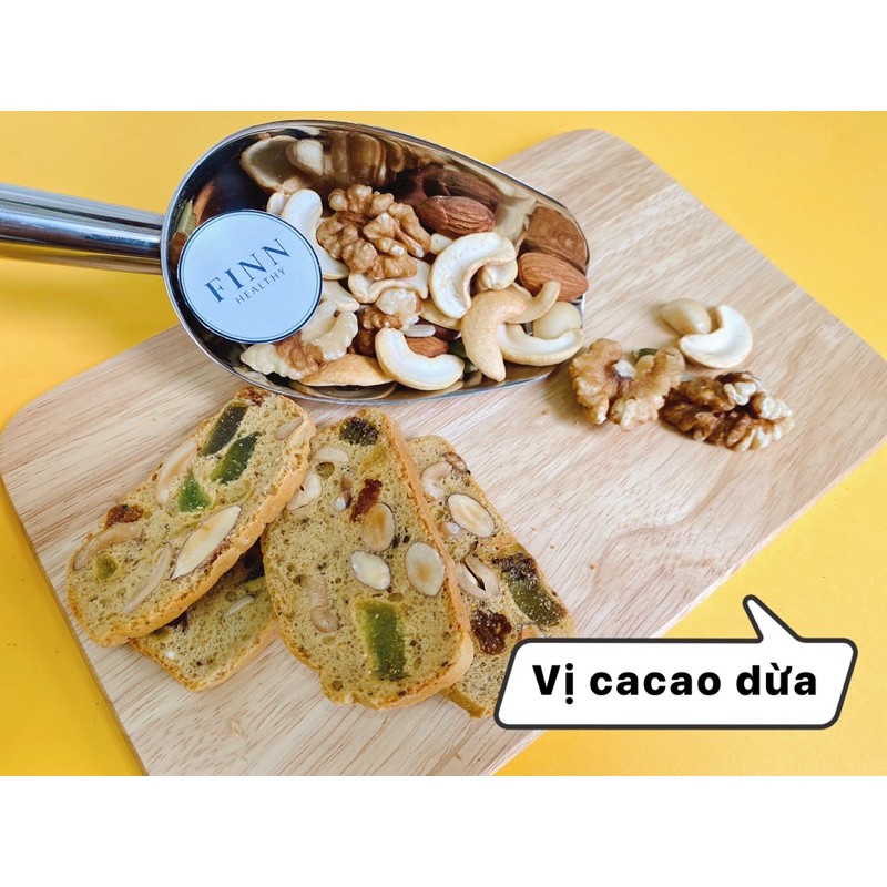 BÁNH BISCOTTI NGUYÊN CÁM GIẢM CÂN 250g by FINNHEALTHY | BigBuy360 - bigbuy360.vn