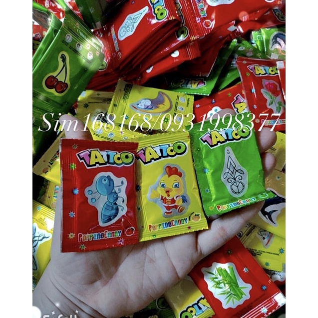 một gói kẹo nỗ kèm hình xăm siêu đẹp