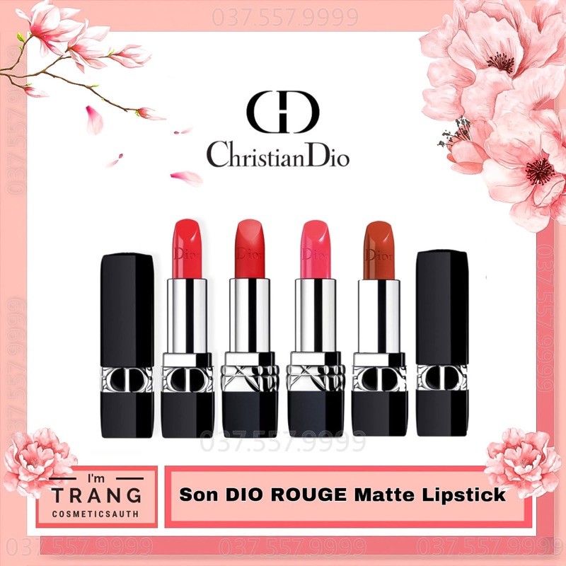 Son Dior Rouge Matte Lipstick, Son dưỡng Dior Addict Lip Glow 2021, Săn Sale Chính Hãng Đủ Bill Bao Check