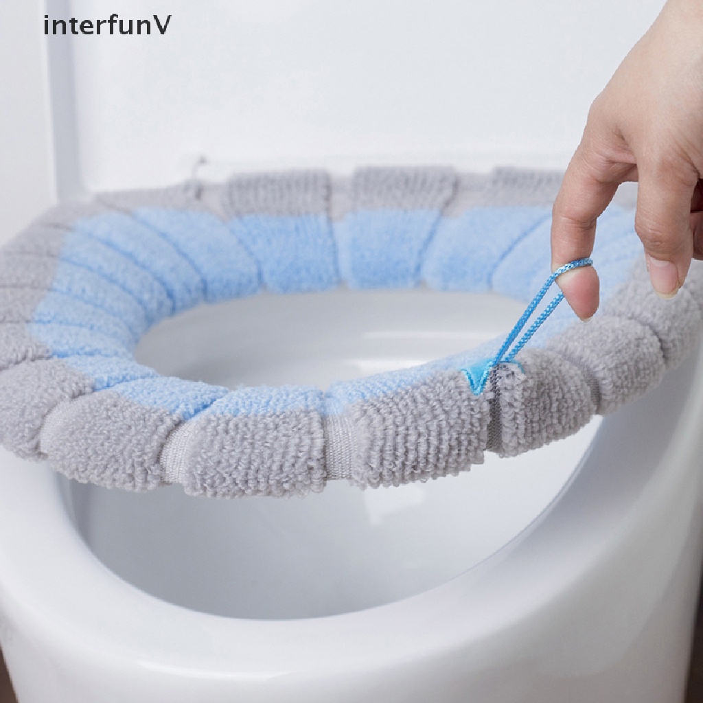 1 Vỏ Bọc Ghế Ngồi Toilet Mềm Mại Có Thể Giặt Lại Tiện Dụng