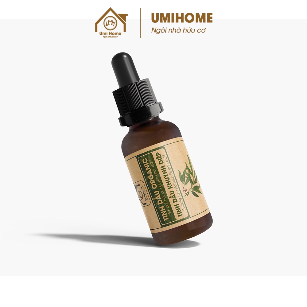 Tinh dầu thơm phòng Khuynh Diệp hữu cơ UMIHOME nguyên chất 10ml