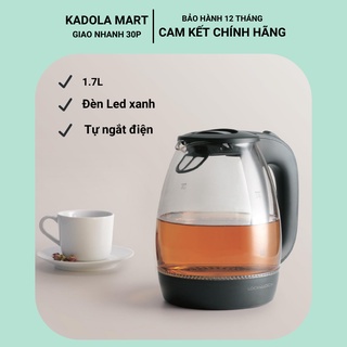 Ấm siêu tốc thủy tinh lock&lock ejk432 1.7l bảo hành chính hãng 12 tháng