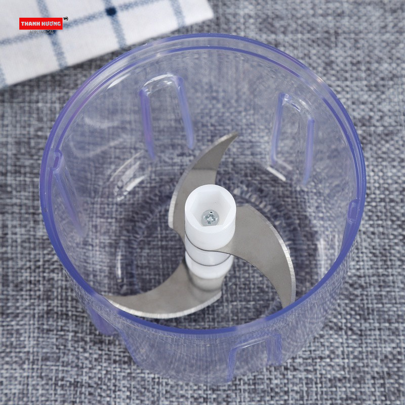 Máy xay mini cầm tay đa năng sạc pin cao cấp xay tỏi ớt, hành, thịt, rau củ quả dung tích 250ml
