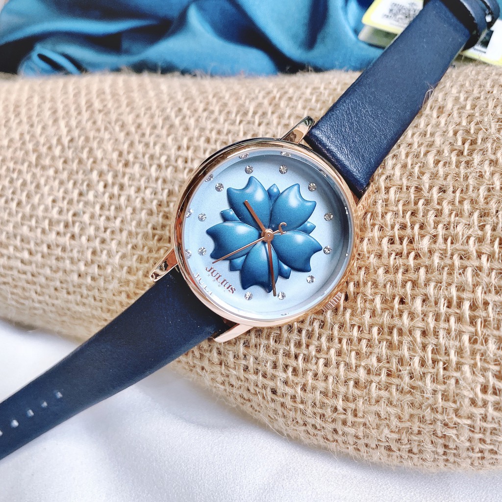 Đồng Hồ Julius Nữ Hàn Quốc JA-1000 Xanh | BigBuy360 - bigbuy360.vn