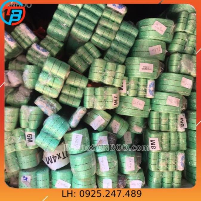 Dài 9 mét - Dây cáp vải cẩu hàng 2 tấn - rộng 5cm - Hệ số an toàn 5:1