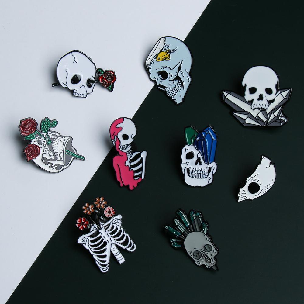 Ghim Cài Áo Sơ Mi / Túi Xách Phong Cách Gothic Punk Cá Tính