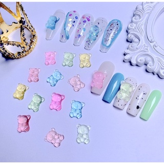 Charm gấu trang trí móng kute mới