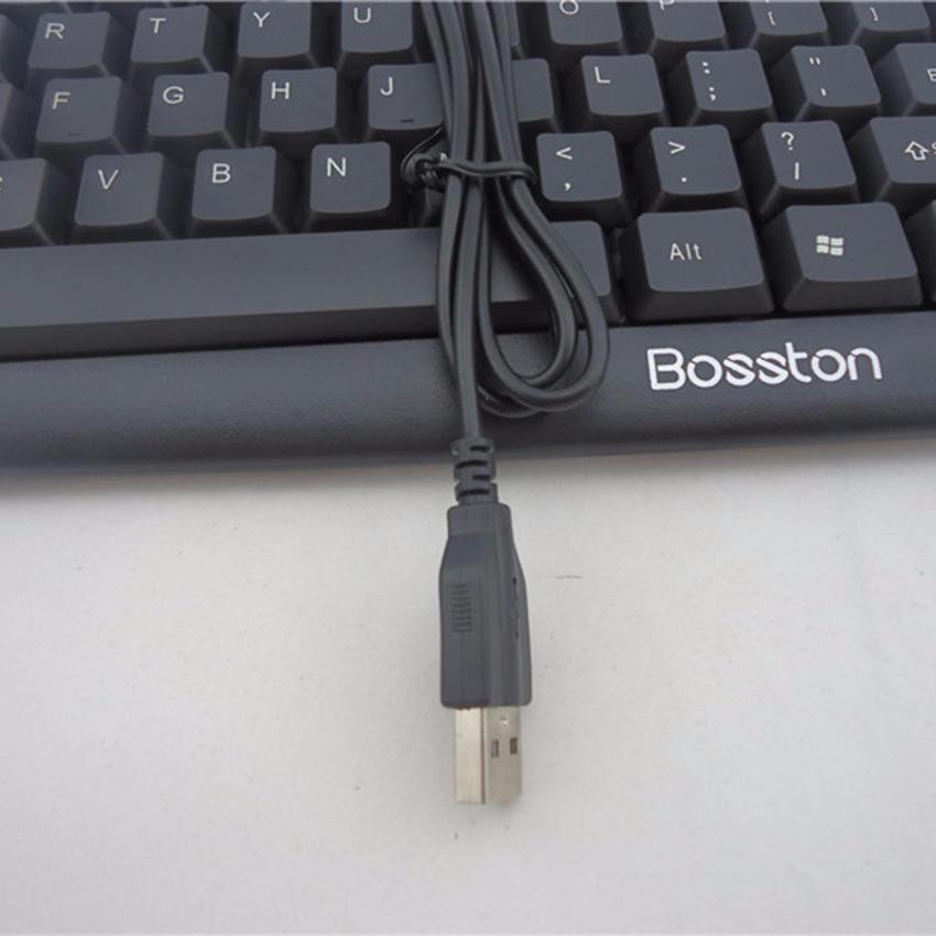 Bàn phím máy tính văn phòng Bosston K830 bấm cực êm (Đen) - Hãng phân phối chính thức
