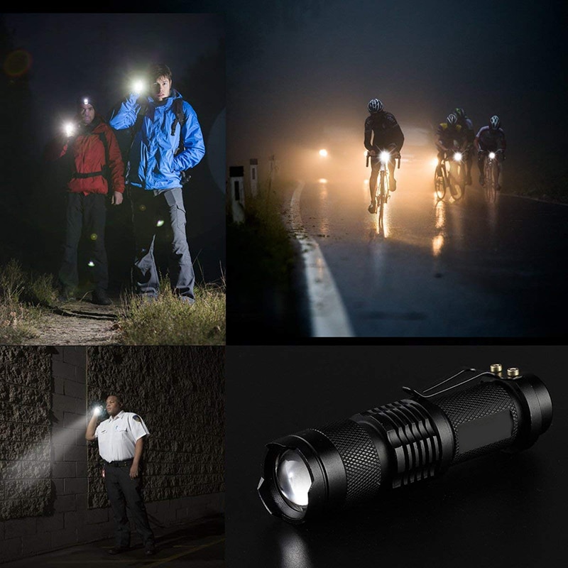 【CHILEAD】7W 3000LM 3 chế độ đèn xe đạp Q5 LED ánh sáng phía trước xe đạp ánh sáng đèn pin xe đạp chống nước zoom đèn pin xe đạp, sử dụng 14500