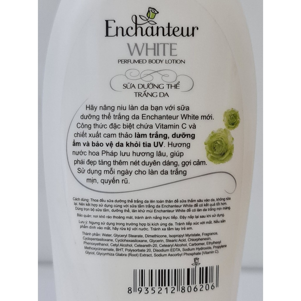 Sữa Dưỡng Thể Trắng Da Enchanteur Charming Delightful 200g