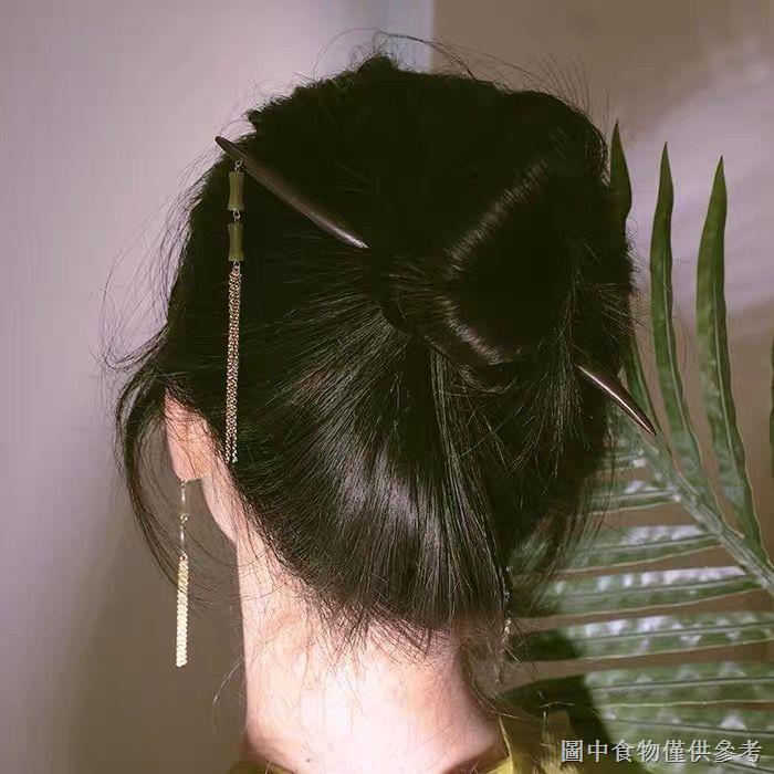 Trâm Cài Tóc Handmade Bằng Tre Mun Phong Cách Trung Hoa Cổ Điển Độc Đáo