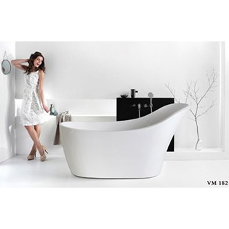 Bồn tắm liền khối VM 182, tặng bộ xả cao cấp, Bảo hành 3 năm
