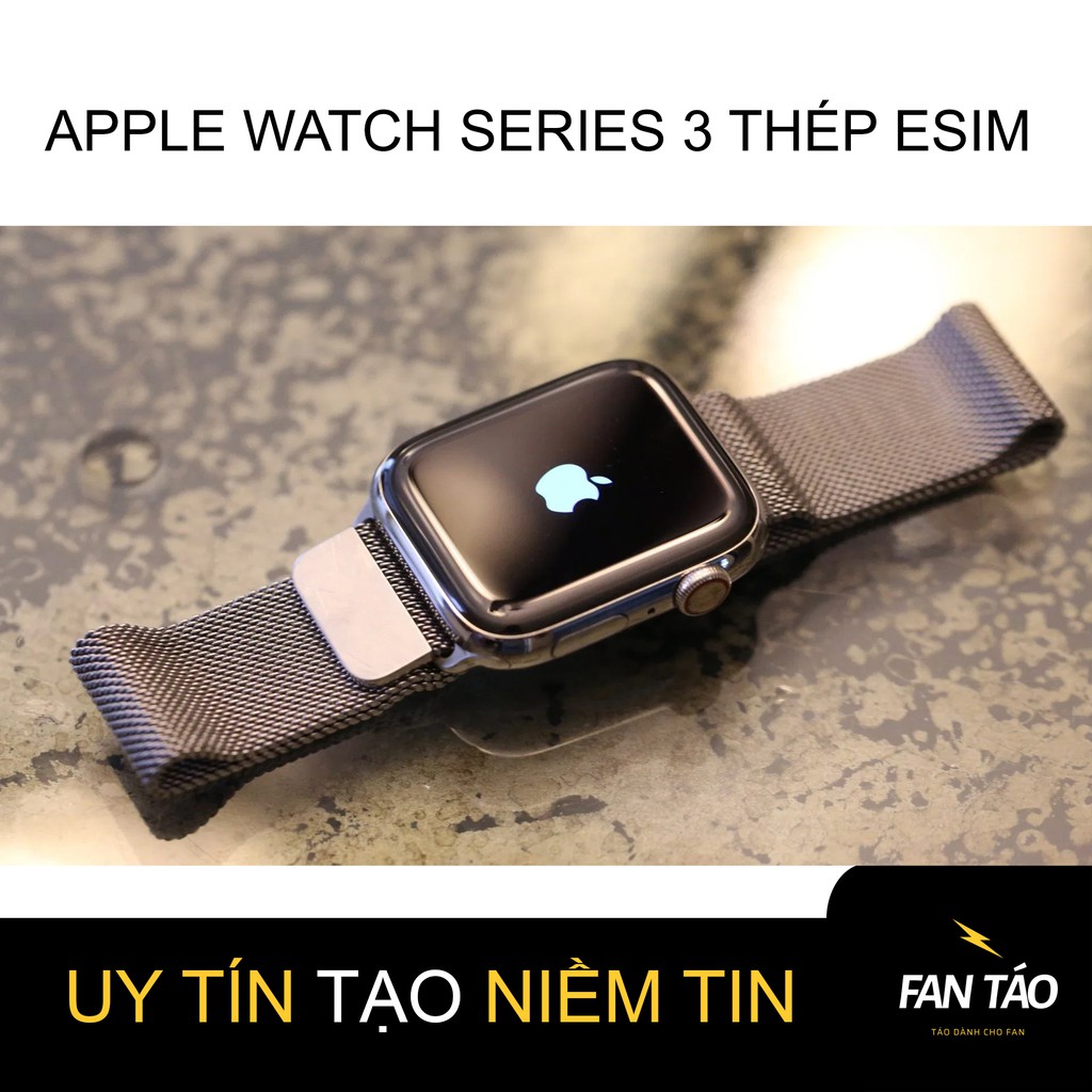 Đồng hồ Apple Watch series 3 38mm esim thép GIÁ RẺ - CHẤT LƯỢNG - Bảo hành 7 ngày