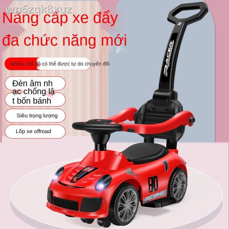 ❐Xe xoắn trẻ em đẩy tay và yoyo 1-3 tuổi bánh phổ thông bé trai gái ga đồ chơi
